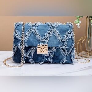 Denim Cross Body Bag - CC vibes